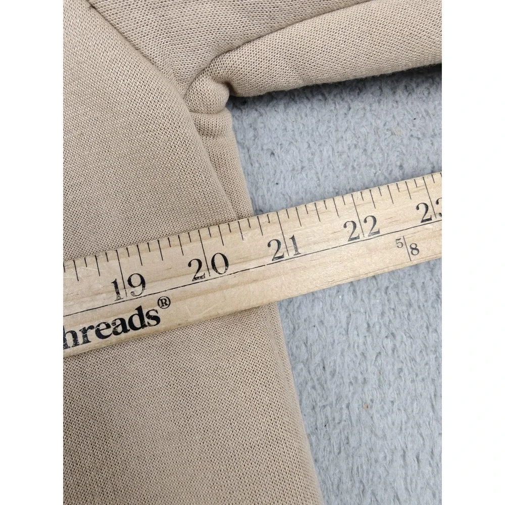 GTL4 Hoodie Mens Small‎ Beige Sherpa Lined Full Zip Fleece Heavyweight Jacket